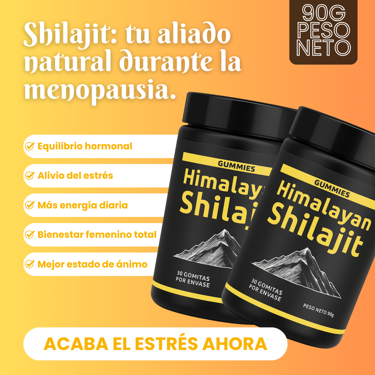 Shilajit Vital Gummies - Tu aliado natural durante la menopausia