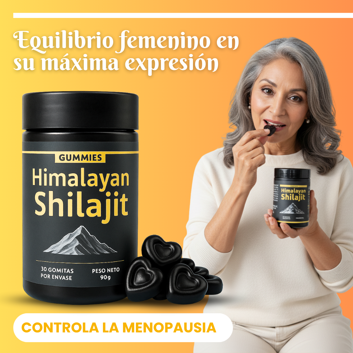 Shilajit Vital Gummies - Tu aliado natural durante la menopausia